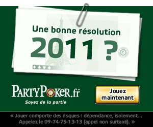 Party Poker 11€ gratuits