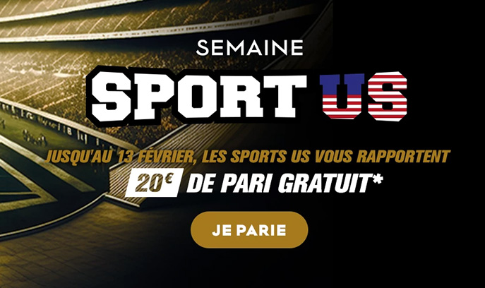 BarriereBet : Obtenez 20 € de freebet avec la "Semaine Sport US" !