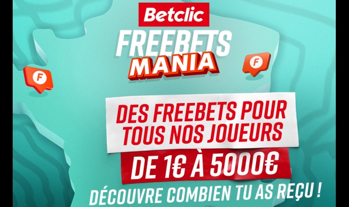 Betclic: Recevez de 1 à 5000 euros de paris hippiques offerts avec la Freebets Mania