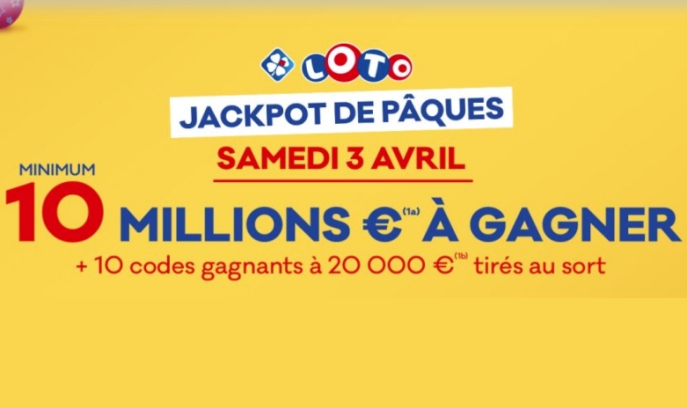 10 millions € et 10 gains de 20000 € à remporter avec le Jackpot du LOTO de Pâques !