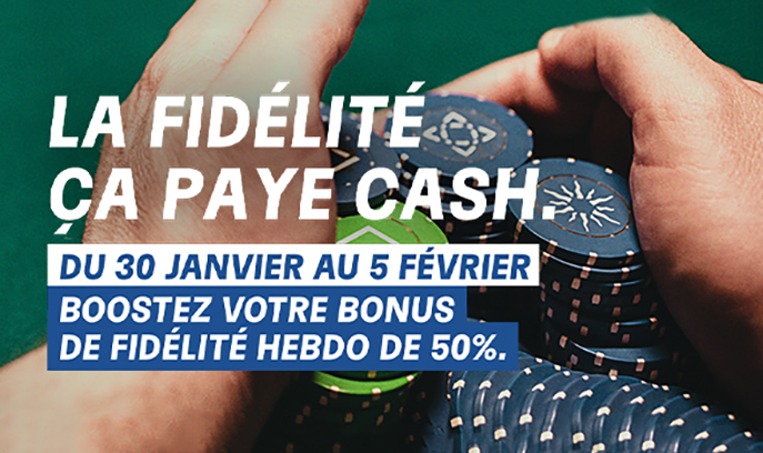 Profitez cette semaine du "Boost CashBack" sur PMU Poker !