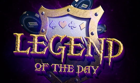 PMU Poker : 500 euros à se partager chaque jour avec le "Legend of the Day" !
