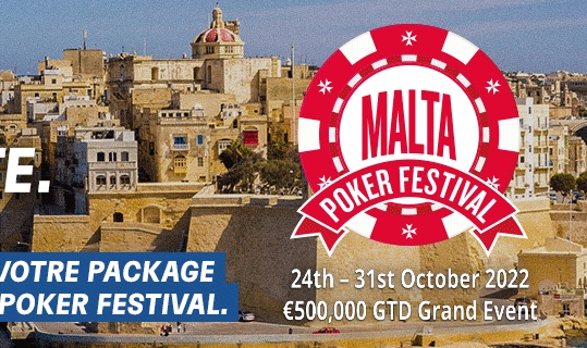 Qualifiez-vous sur PMU Poker pour le Grand Event du Malta Poker Festival !
