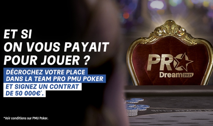 Des nouveautés pour le « Pro Dream » 2021 de PMU Poker