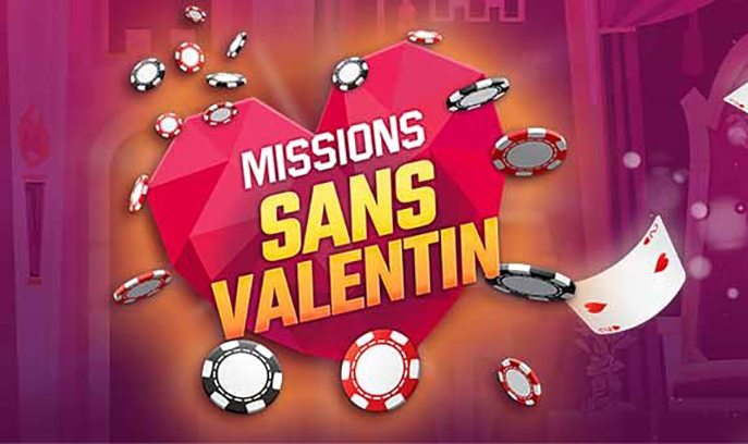 5000 euros de récompenses à gagner avec les "Missions Sans-Valentin" d'Unibet !