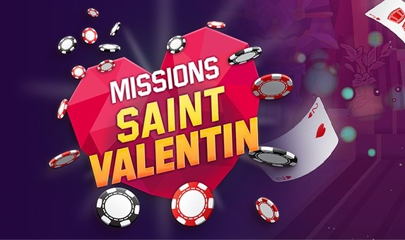 5000 € de gains à se partager avec les Missions Saint-Valentin d'Unibet