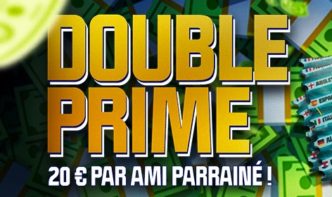 Double Prime : Parrainez vos amis durant l'Euro pour obtenir du cash sur Winamax !