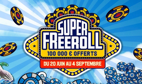 100 000 euros mis en jeu avec le Super Freeroll de Winamax !
