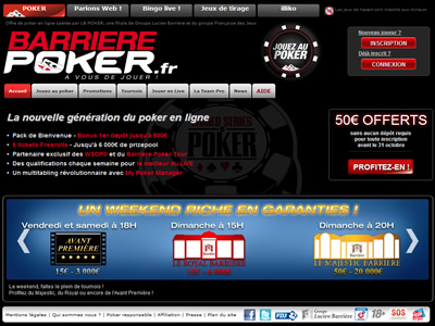 Barrière Poker FDJ