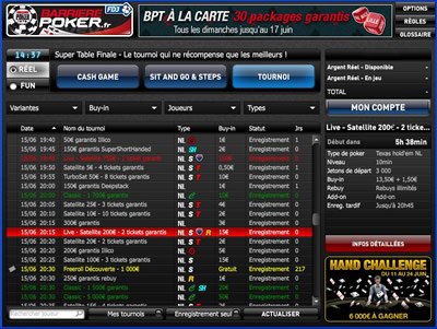 Logiciel Barriere Poker